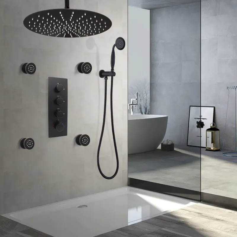 Spa & Wellness Hotel Fitak * * * * - 4-Piece Matte Black Ceramic Adjustable Flow