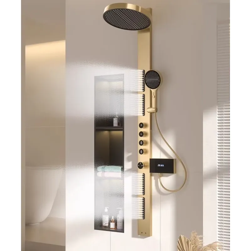 Spa & Wellness Hotel Fitak * * * * - Brass Rainfall Shower Panel Set Digital