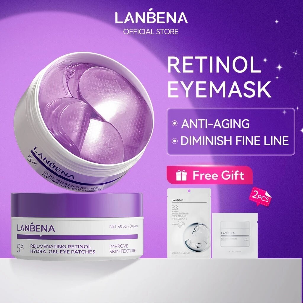 LANBENA Retinol Anti-Wrinkle E - Microneedle Patch Eye ulasan dan harga